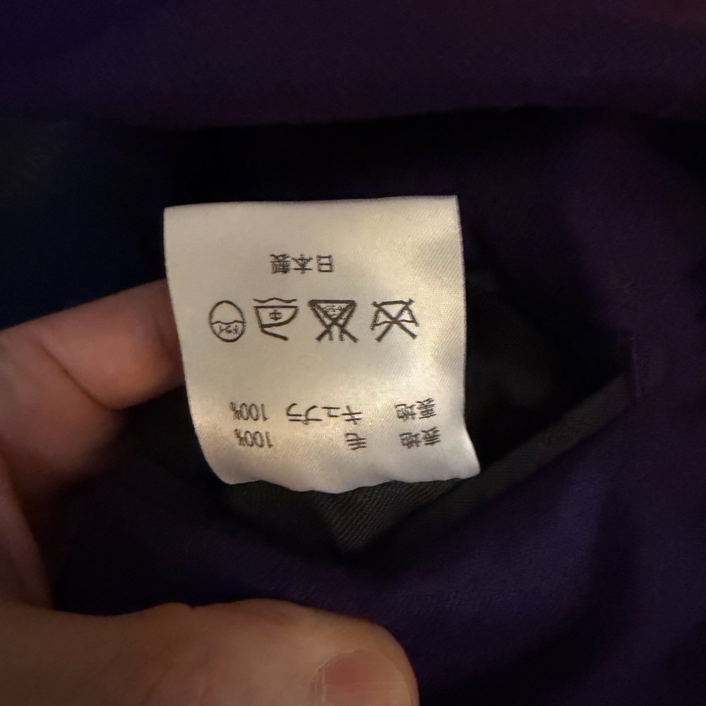 John Lawrence Sullivan Purple wool Tailored Blazer Jacket Size 38 Made in Japan - Picture 5 of 5